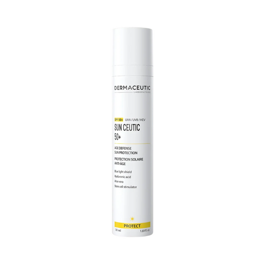 Dermaceutic Sun Ceutic SPF 50+ crème solaire visage anti-taches, en vente sur laparadulac.com, parapharmacie Tunisie.