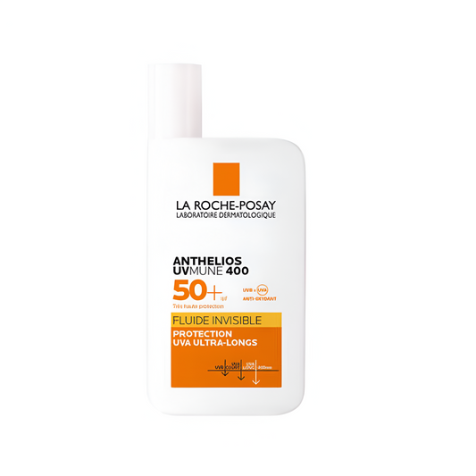 La Roche‑Posay UVMune 400 Fluide Invisible SPF50+ – Crème solaire visage peaux sensibles Tunisie – achat sur laparadulac.com

