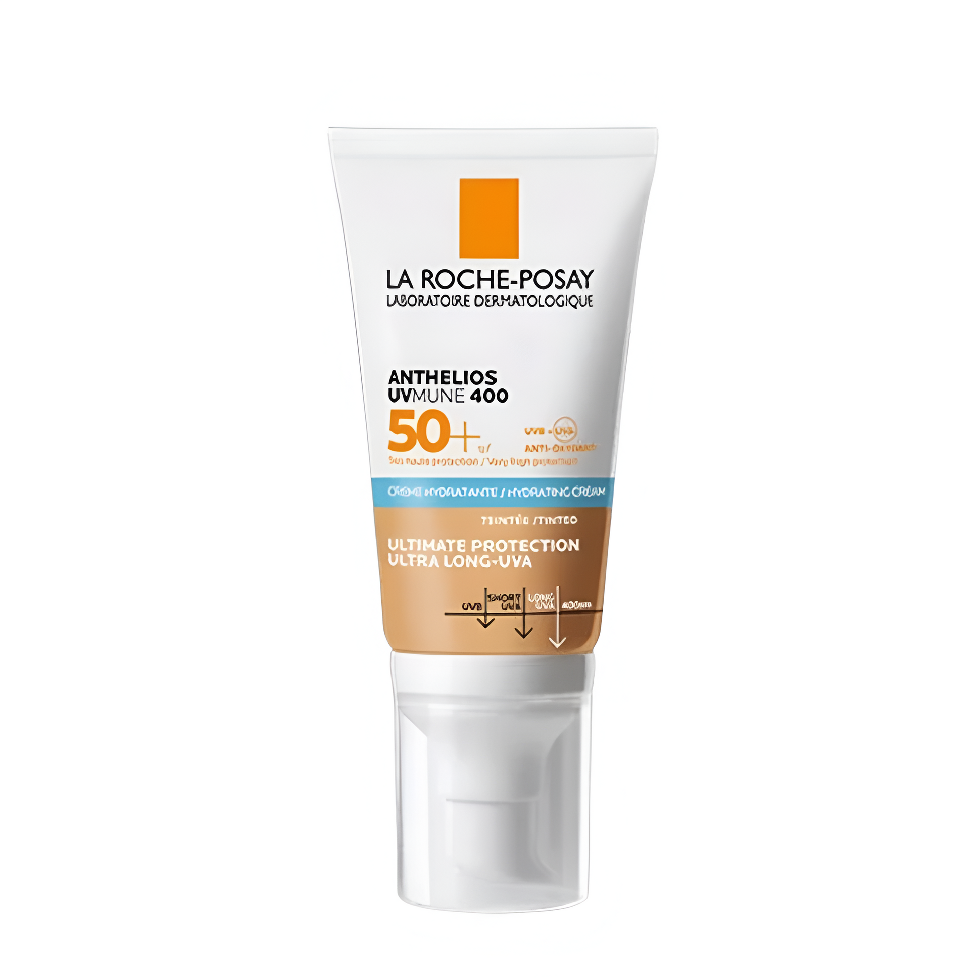 Crème solaire teintée visage LA ROCHE POSAY UVMUNE 400 SPF50+ 50ml disponible sur laparadulac.com – parapharmacie Tunisie.

