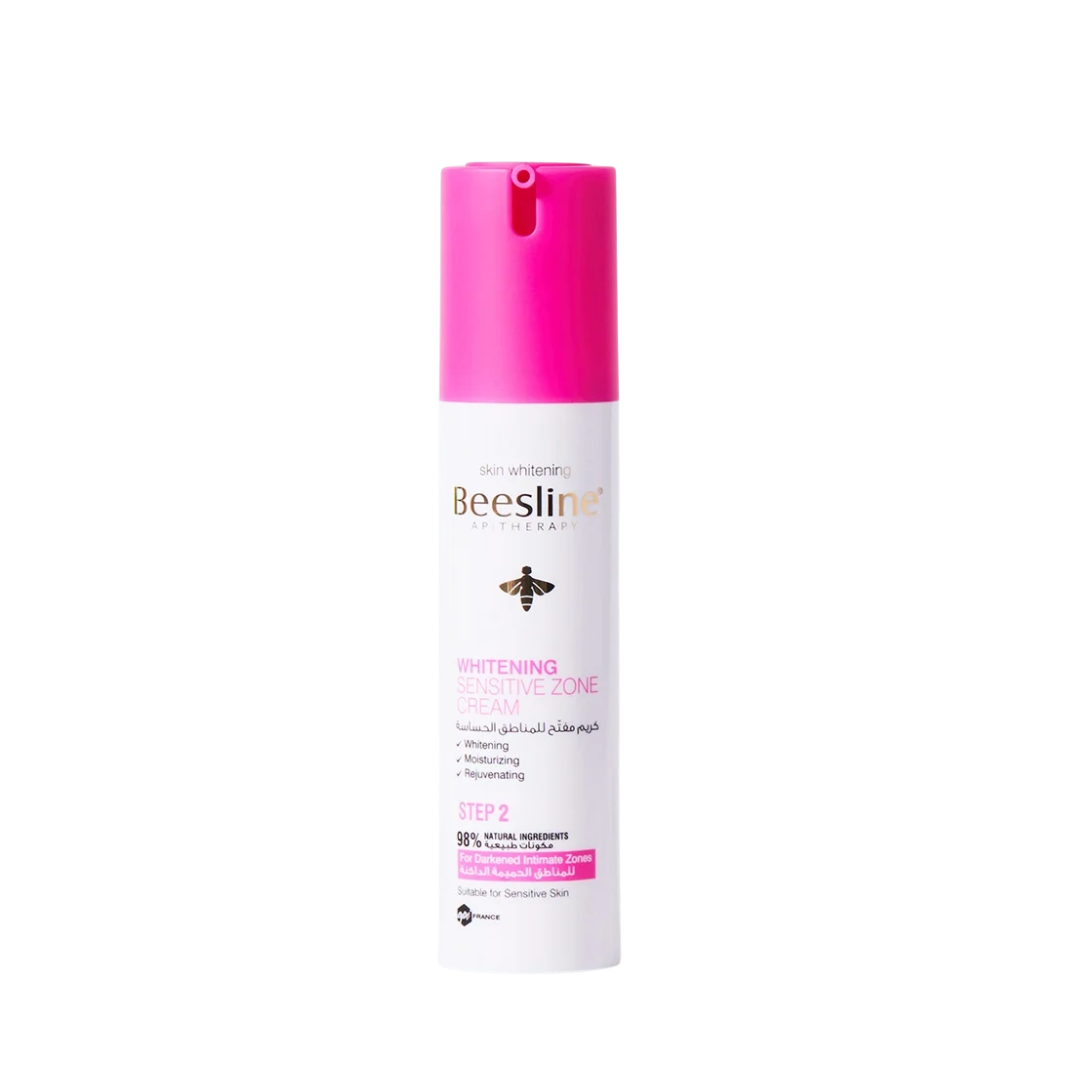 "BEESLINE crème intime éclaircissante 50 ml sur laparadulac.com, parapharmacie Tunisie, soin unifiant naturel pour zones sensibles."

