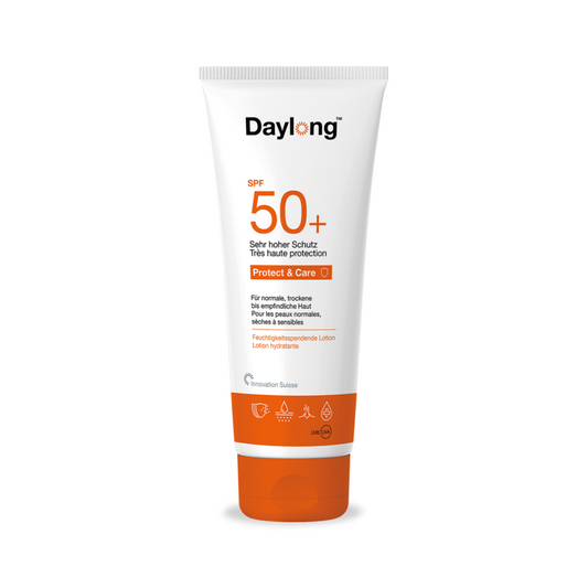 Lotion solaire Daylong Extreme SPF50+ sur laparadulac.com, parapharmacie Tunisie, protection UV renforcée pour peaux sensibles.

