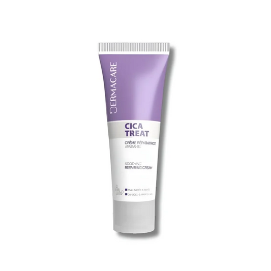 Pommade réparatrice DERMACARE Cicatreat 40ml sur laparadulac.com, parapharmacie Tunisie pour soins naturels anti-cicatrices.

