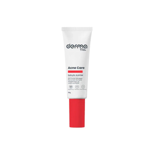 Gel anti‑acné ciblé DERMA Pella 25 g pour peau plus nette, disponible sur laparadulac.com, parapharmacie Tunisie.