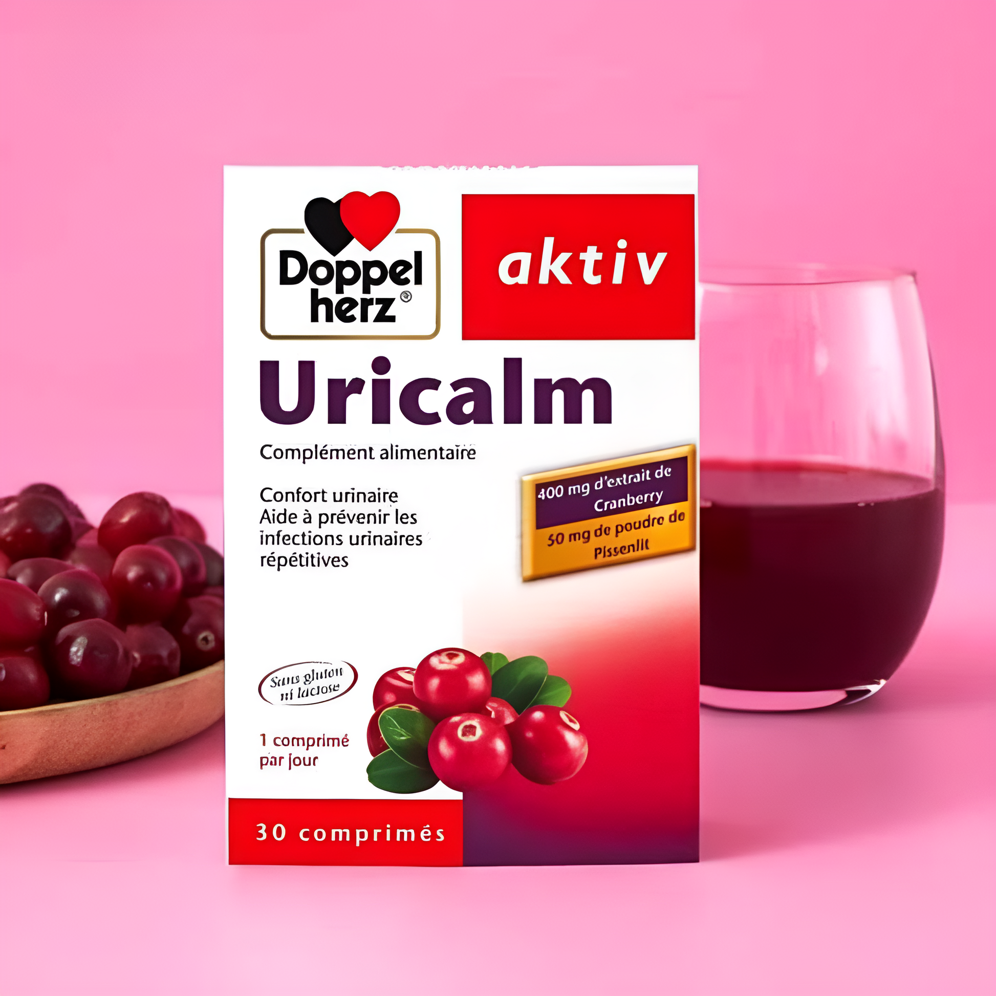 AKTIV Uricalm en vente sur laparadulac.com, parapharmacie Tunisie, pour le confort urinaire et une défense naturelle renforcée.

