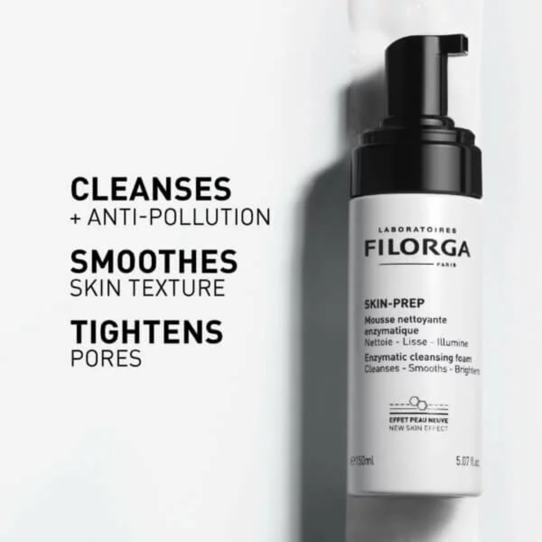FILORGA Mousse Nettoyante Enzymatique 150ml – nettoyant visage détox et éclat, peaux sensibles

