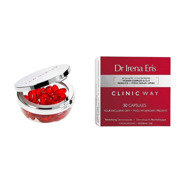 
"Dr IRENA ERIS CLINIC WAY Capsules BT 30 | Soin anti-âge intensif | Parapharmacie Tunisie | Hydratation, régénération et réduction des rides | Disponible sur laparadulac.com | Livraison rapide en Tunisie 🚚"