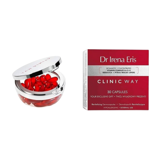 
"Dr IRENA ERIS CLINIC WAY Capsules BT 30 | Soin anti-âge intensif | Parapharmacie Tunisie | Hydratation, régénération et réduction des rides | Disponible sur laparadulac.com | Livraison rapide en Tunisie 🚚"