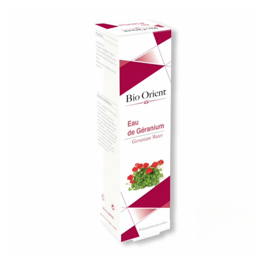 Eau de géranium Bio Orient 125ml – soin équilibrant et répulsif naturel, à découvrir sur laparadulac.com, parapharmacie Tunisie.