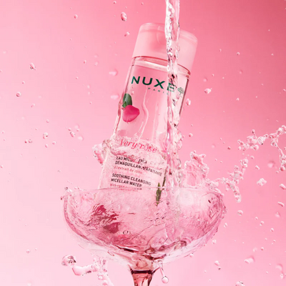 Eau micellaire NUXE aux pétales de rose – nettoyant doux 100ml visage et yeux

