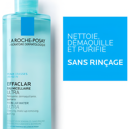 La Roche-Posay Effaclar Eau Micellaire Ultra 400ml – soin visage pour peaux grasses en Tunisie - laparadulac.com