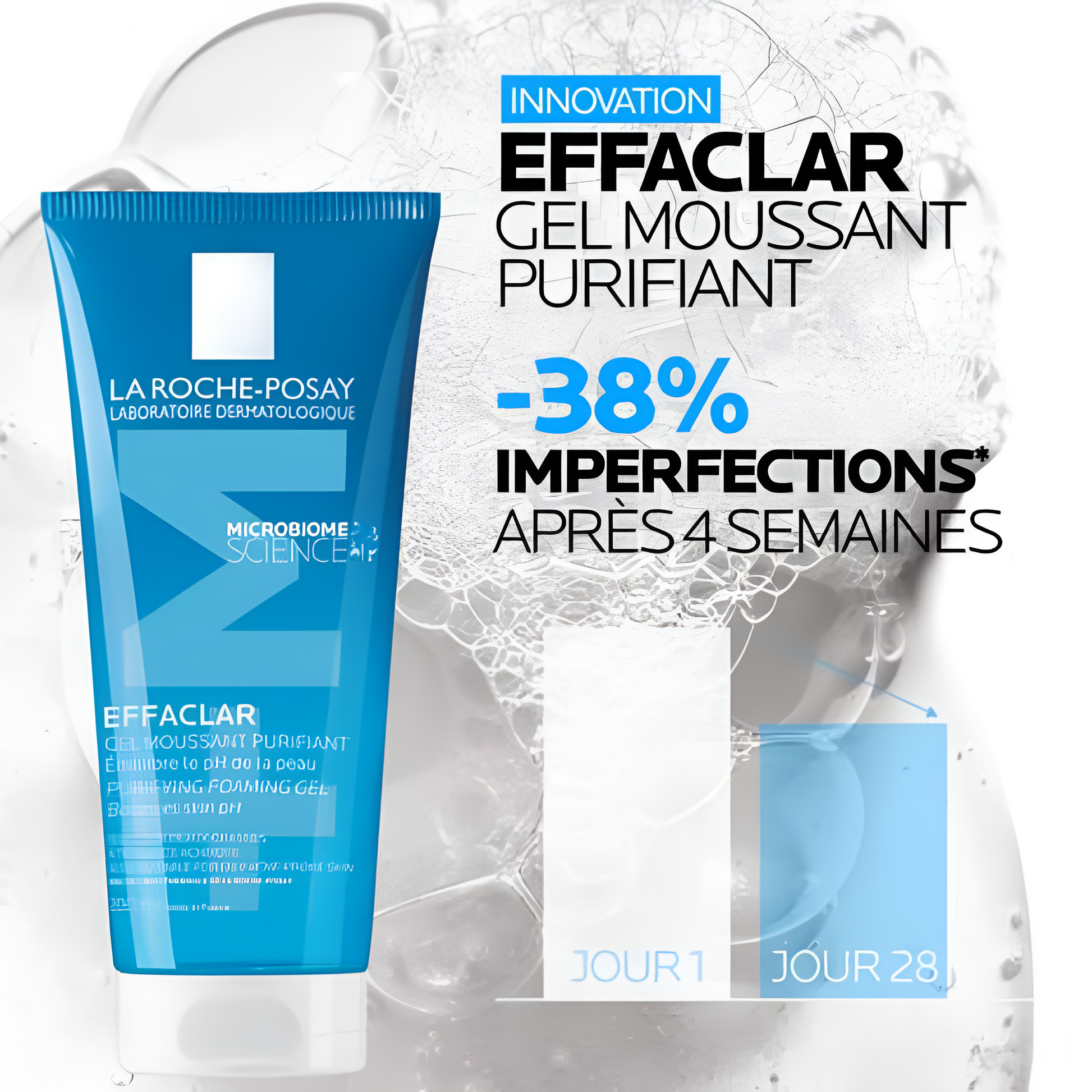 Effaclar Gel Moussant Purifiant 200 ml La Roche-Posay – nettoyant doux traitement acné – parapharmacie Tunisie – www.laparadulac.com

