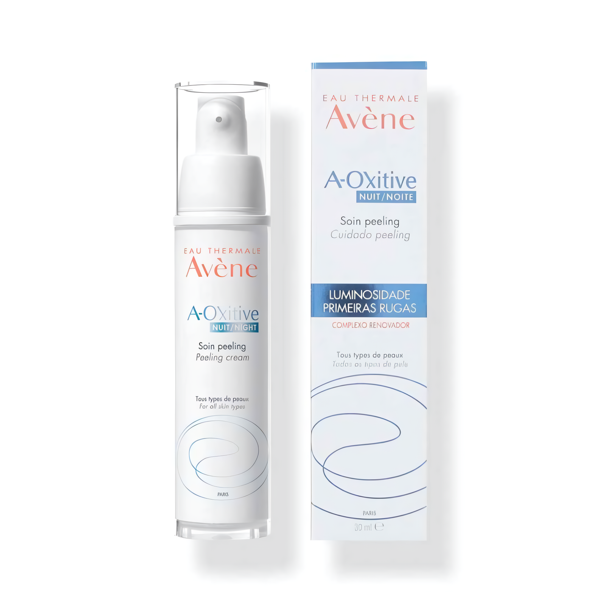 A‑OXitive Soin peeling nuit Avène, peeling doux & grain affiné – parapharmacie Tunisie laparadulac.com

