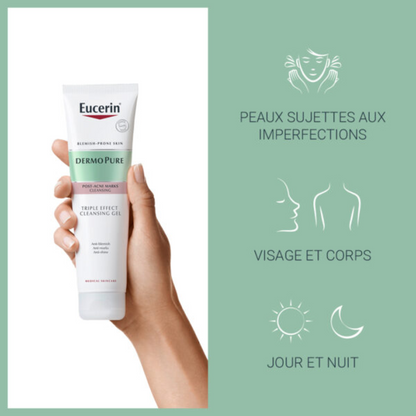Eucerin Dermopure Gel Nettoyant Triple Action – parapharmacie en ligne Tunisie – livraison rapide
