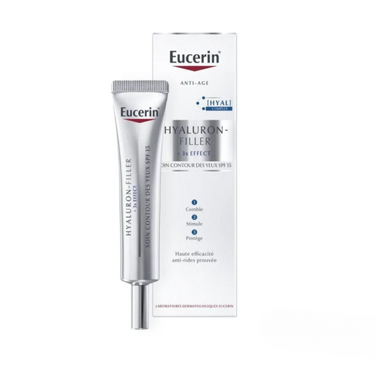 Eucerin Hyaluron-Filler 3x Effect Contour Yeux SPF15 – anti-rides, anti-poches – Tunisie