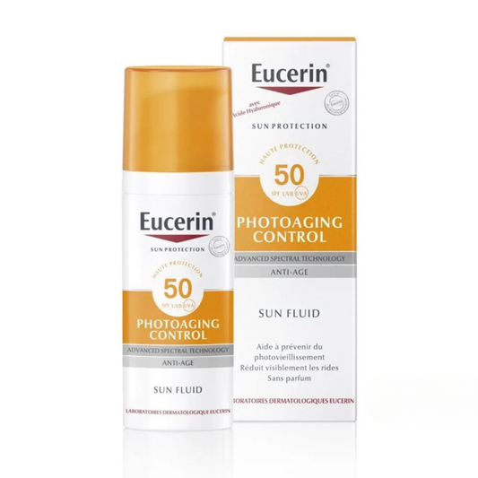Eucerin Sun Protection Photoaging Control Fluid Invisible SPF50+ – anti-âge solaire – Tunisie