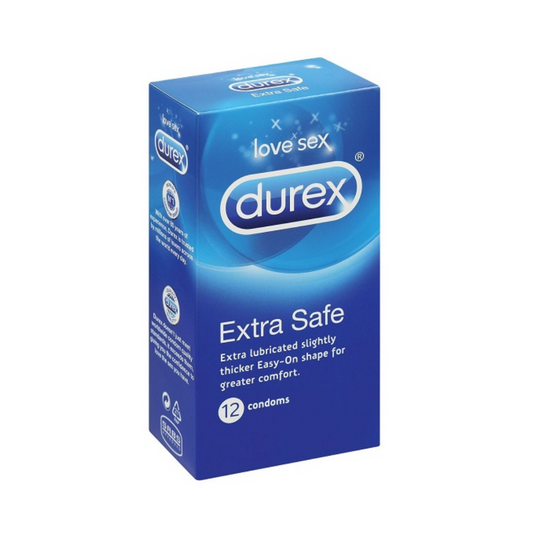 Préservatifs DUREX Extra Safe x12, sécurité renforcée extra lubrifiée, disponibles sur laparadulac.com, parapharmacie Tunisie.