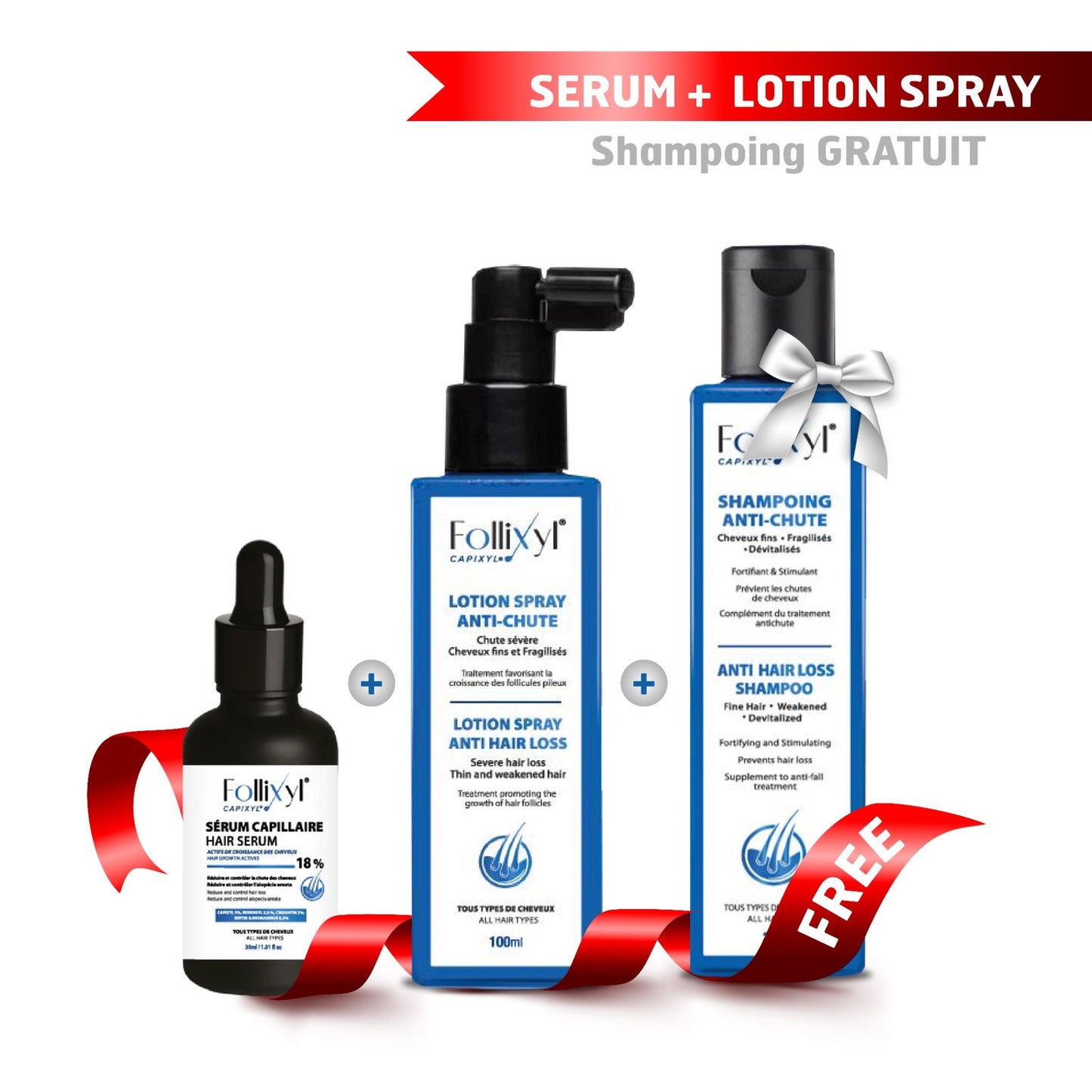 FOLLIXYL ® Pack Anti-chute Cheveux original – Prix Tunisie – La Para Du Lac