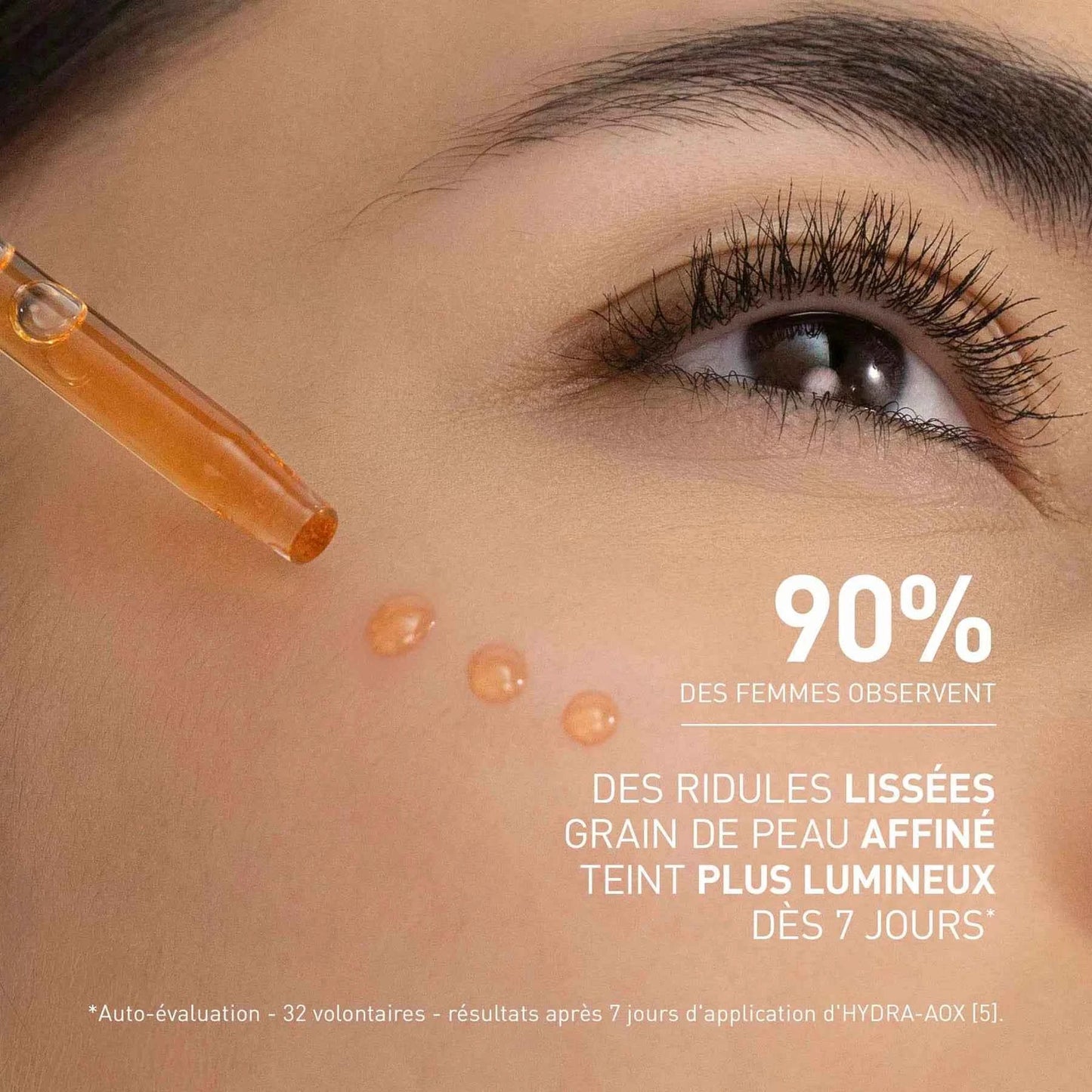 Texture sérum Filorga Hydra-AOX [5] – sérum léger non gras, routine matin, boost d’éclat et hydratation, idéal teint terne, disponible en Tunisie chez La Para du Lac, livraison à domicile.