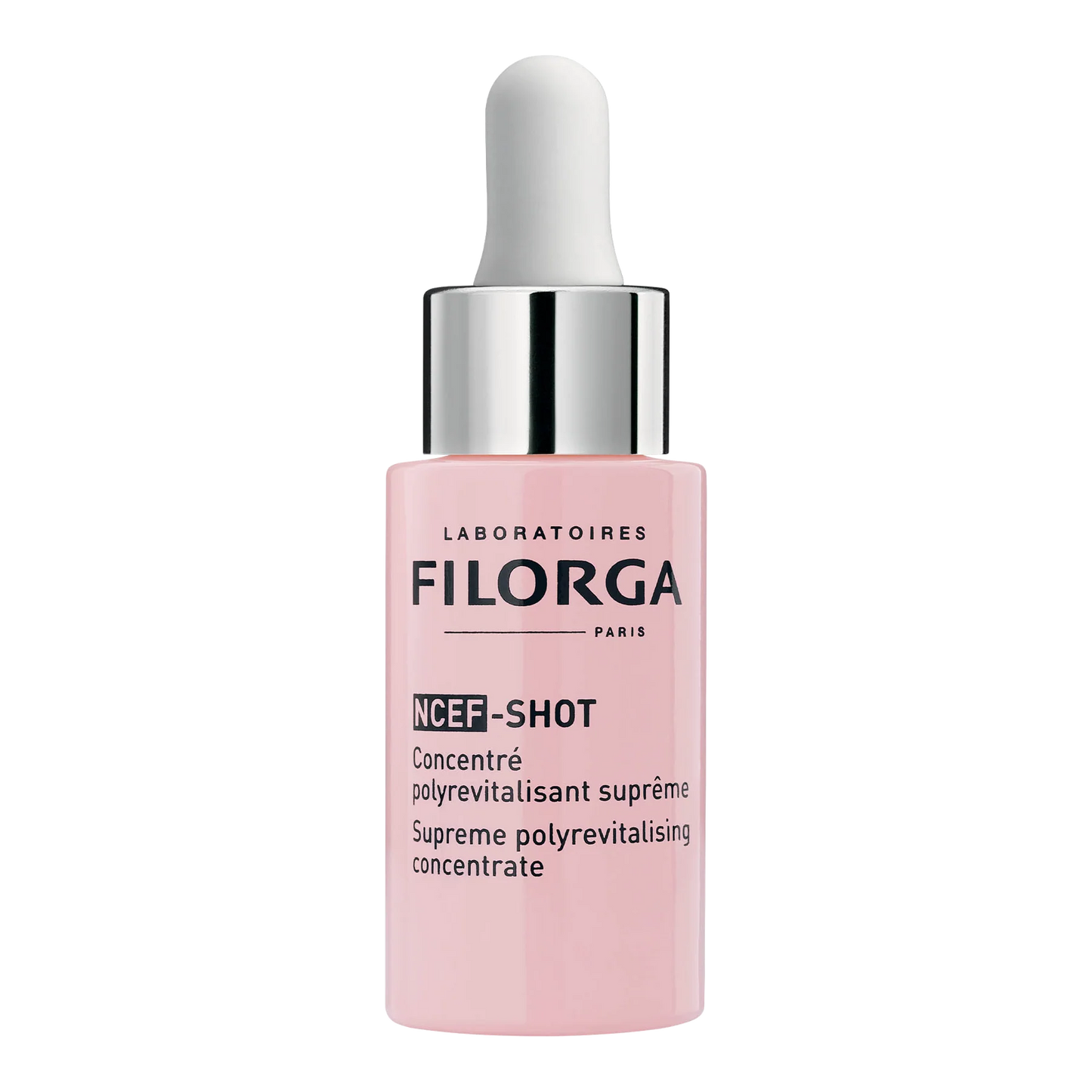 Filorga NCEF-SHOT sérum concentré anti-rides en Tunisie – cure visage anti-âge, aide à lisser rides et ridules, peau plus ferme et éclatante, idéal peau fatiguée/mature, parapharmacie en ligne La Para du Lac laparadulac.com, livraison rapide, prix.