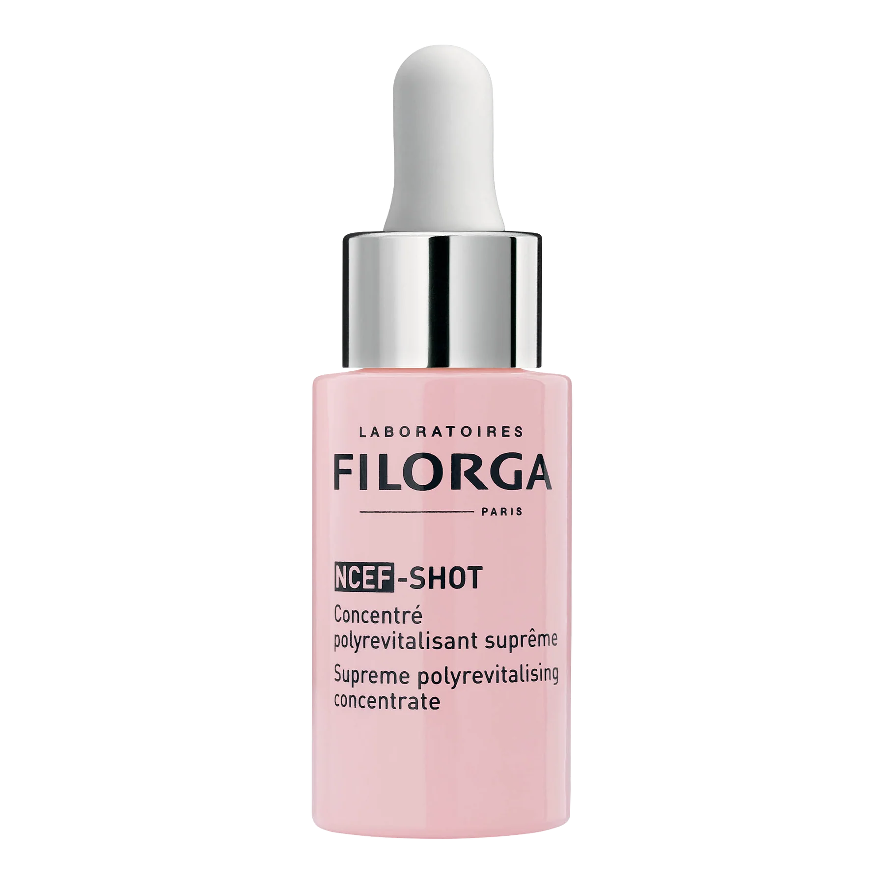 Filorga NCEF-SHOT sérum concentré anti-rides en Tunisie – cure visage anti-âge, aide à lisser rides et ridules, peau plus ferme et éclatante, idéal peau fatiguée/mature, parapharmacie en ligne La Para du Lac laparadulac.com, livraison rapide, prix.