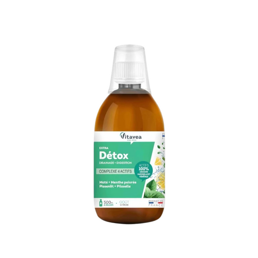 Vitavea Extra Detox citron 500ml – parapharmacie Tunisie sur laparadulac.com – drainage naturel et détox végétale efficace

