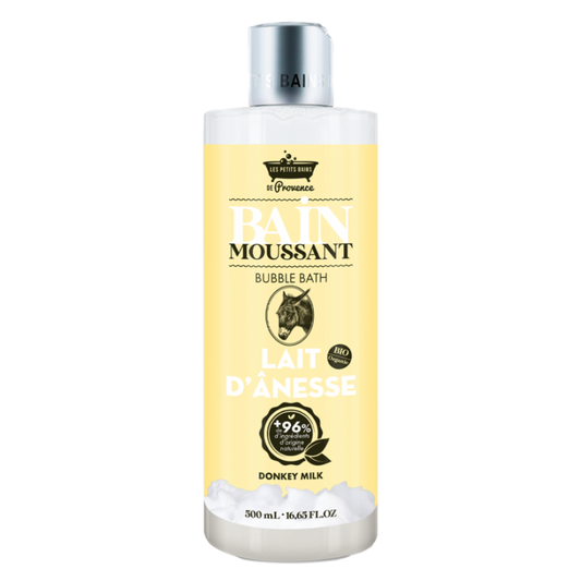 Bain moussant Lait d’Ânesse Les Petits Bains de Provence 500mL – soin relaxant et nourrissant

