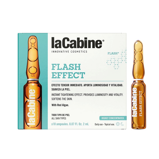 La Cabine Flash Effect – Ampoules anti-fatigue & effet tenseur immédiat – disponibles en Tunisie sur laparadulac.com.

