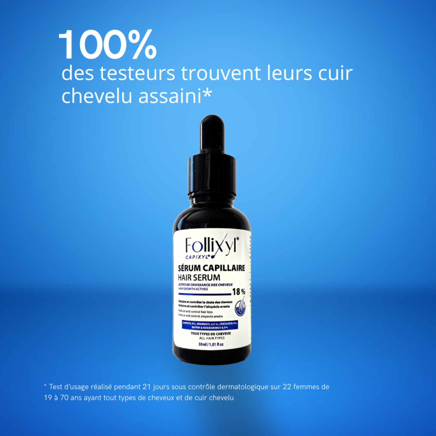 Routine Follixyl anti-chute – soins cheveux fortifiants, application quotidienne, aide à densifier et renforcer la fibre capillaire (selon usage), disponible en Tunisie, livraison à domicile.