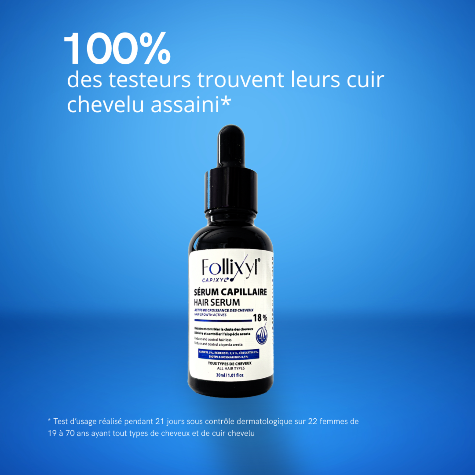 Routine Follixyl anti-chute – soins cheveux fortifiants, application quotidienne, aide à densifier et renforcer la fibre capillaire (selon usage), disponible en Tunisie, livraison à domicile.