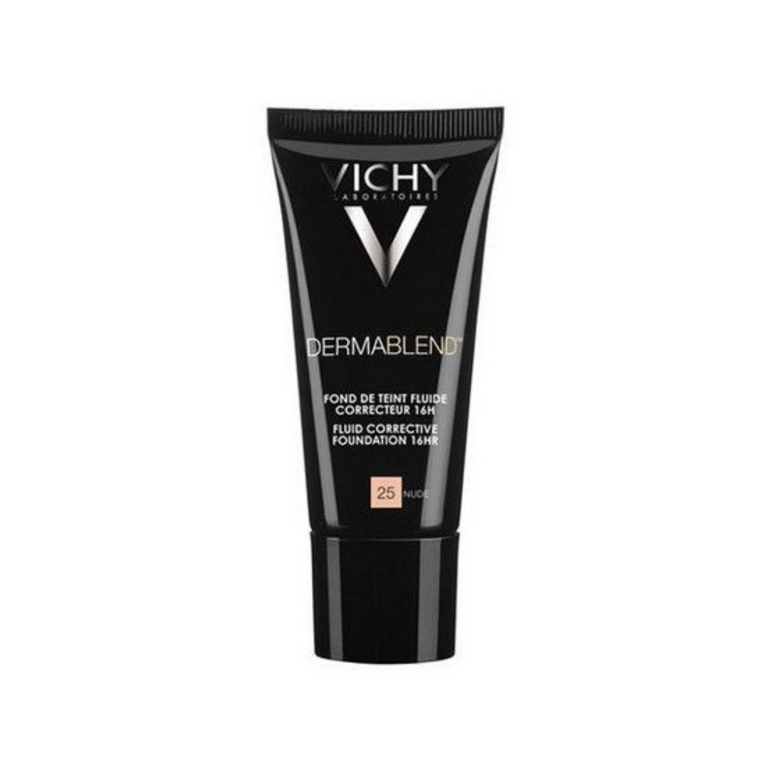 Fond de teint correcteur Dermablend Vichy Nude 25 sur laparadulac.com, parapharmacie Tunisie pour maquillage peau acnéique à Tunis.

