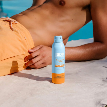 ISDIN Fotoprotector Transparent Spray Wet Skin SPF50 Tunisie original authentique - parapharmacie en ligne La Para Du Lac