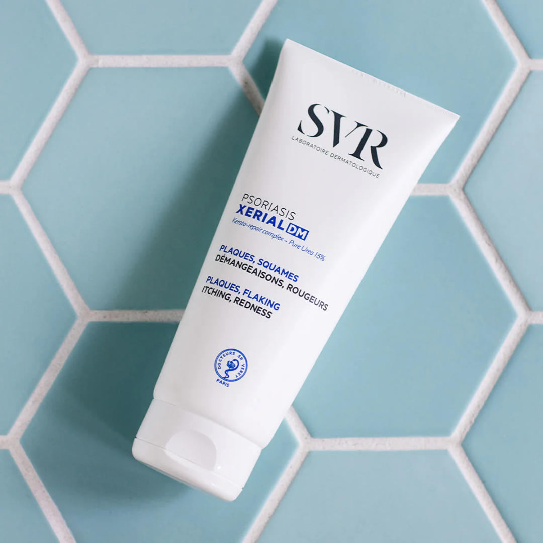 SVR Xerial DM Psoriasis 200ml en vente sur laparadulac.com – parapharmacie Tunisie pour soulager efficacement les symptômes du psoriasis. SVR Tunisie.

