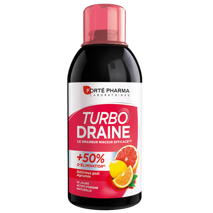 Gourde Turbodraine Minceur Agrumes 500 ml, disponible sur laparadulac.com, parapharmacie Tunisie, boisson drainante et détox naturelle