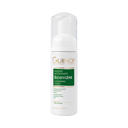 GUINOT Mousse Bioxygène – mousse nettoyante visage oxygénante, soin purifiant et hydratant, cosmétique française Guinot, parapharmacie en ligne Tunisie, produits de beauté anti-pollution et anti-âge, soins visage professionnels, acheter Guinot Tunisie sur laparadulac.com