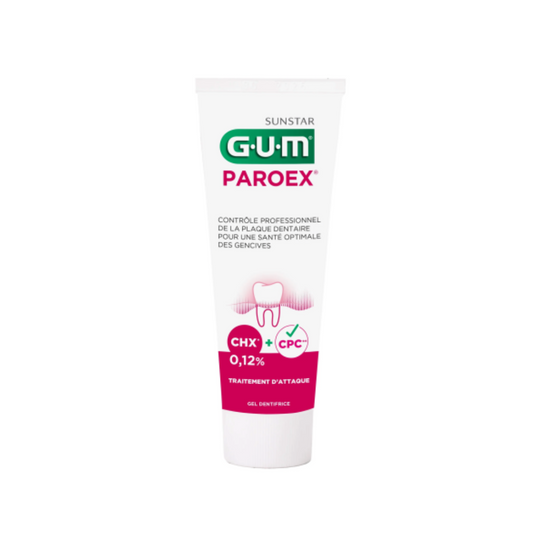 Dentifrice GUM Paroex 75ml parapharmacie Tunisie sur laparadulac.com
