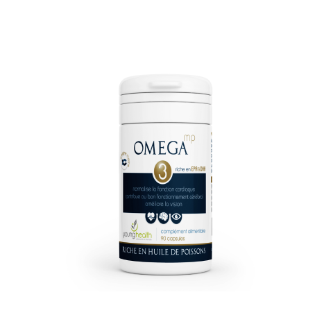 Young Health Omega 3 chez laparadulac.com, parapharmacie Tunisie : soutien du cœur, du cerveau et des articulations avec EPA et DHA en gélules.