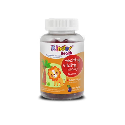 Gommes Kinder Health pour enfants chez laparadulac.com, parapharmacie Tunisie : compléments naturels pour immunité, croissance, sommeil, énergie.