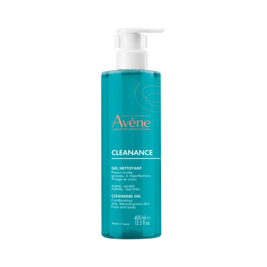 “Cleanance Gel Nettoyant Avène – peau acnéique ou grasse – routine visage & corps – parapharmacie Tunisie – disponible sur laparadulac.com”


