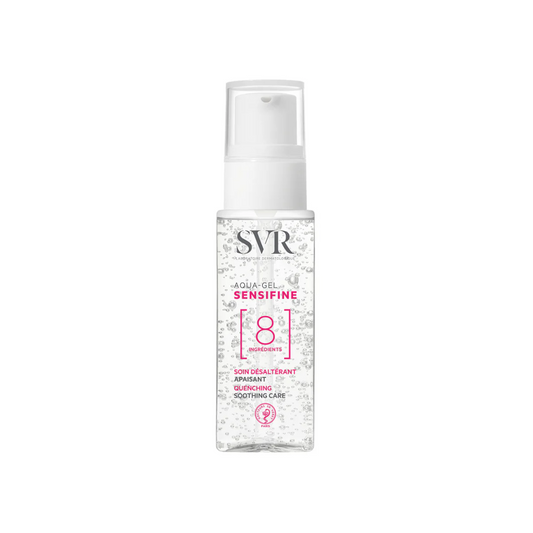 SVR Sensifine Aqua Gel Tunisie – gel hydratant apaisant visage, soin peau sensible mixte à grasse, crème légère rafraîchissante SVR, dermatologie française, parapharmacie en ligne Tunisie Lac 2, produits SVR originaux pas cher Tunisie, acheter gel hydratant SVR Sensifine en Tunisie sur laparadulac.com