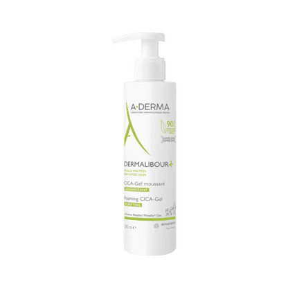 Gel moussant Dermalibour+ A-DERMA 200ml, nettoyant ultra-doux pour peaux irritées sur laparadulac.com, parapharmacie Tunisie.