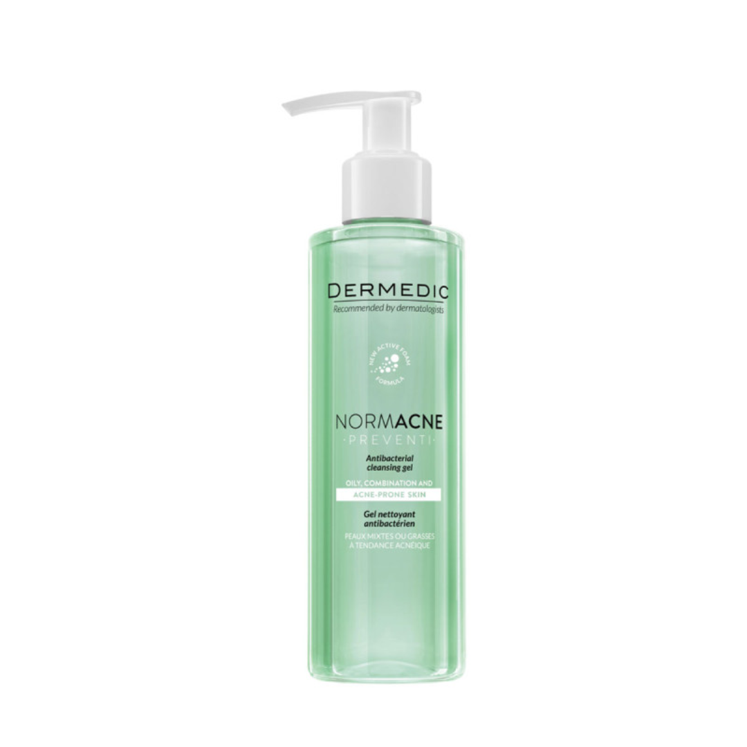 Gel nettoyant Dermedic Normacne Preventi anti-acné, 500ml pour peau grasse, en vente sur laparadulac.com, parapharmacie Tunisie.