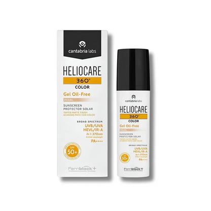 HELIOCARE Gel Oil Free 360 trois teintes – protection solaire teintée, gel non gras, peau mixte à grasse – parapharmacie Tunisie LaparaDuLac