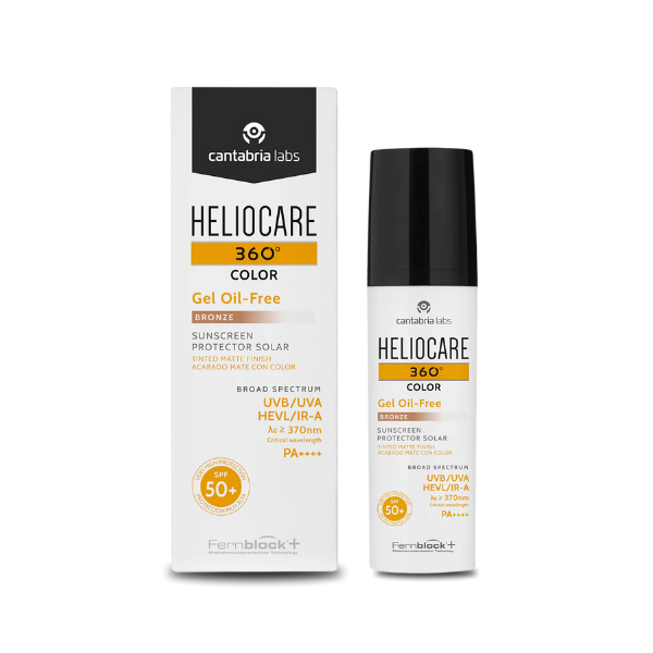 HELIOCARE Gel Oil Free 360 trois teintes – protection solaire teintée, gel non gras, peau mixte à grasse – parapharmacie Tunisie LaparaDuLac