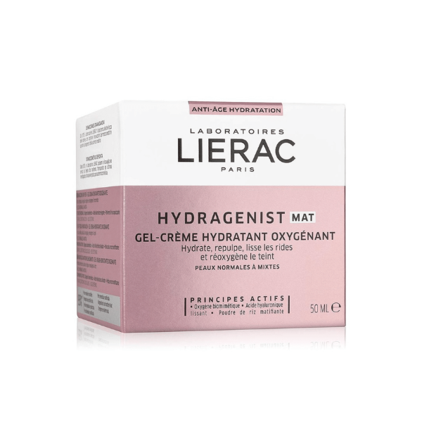 Lierac Hydragenist MAT Gel-Crème en Tunisie – gel-crème hydratant oxygénant visage, effet matifiant, réduit brillance, idéal peau mixte à grasse, parapharmacie en ligne La Para du Lac laparadulac.com, livraison rapide, prix.