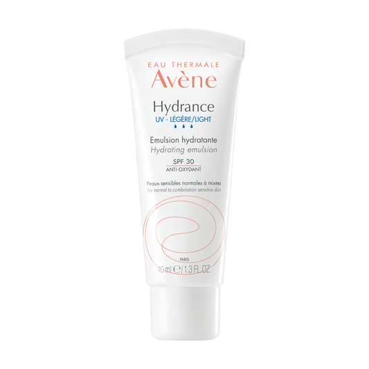 Emulsion Avène Hydrance UV Légère SPF30 visage – hydratante + protection solaire – parapharmacie Tunisie laparadulac.com

