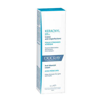 DUCRAY Keracnyl PP+ crème boutons rouges – disponible sur laparadulac.com, parapharmacie Tunisie spécialisée en soins dermatologiques.

