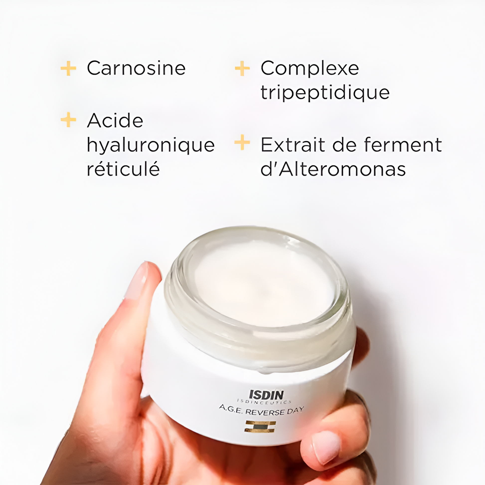 ISDIN A.G.E. Reverse Day – Crème anti-âge remodelante visage 50 ml – Disponible sur laparadulac.com – Laparadulac Parapharmacie Tunisie.

