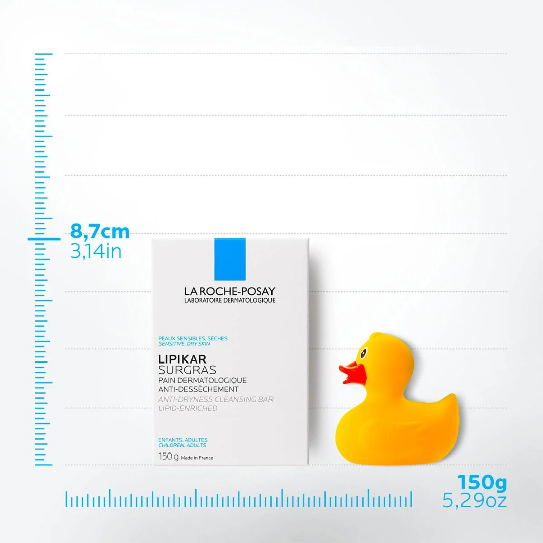 La Roche-Posay Lipikar Pain Surgras – savon doux relipidant peaux sèches – parapharmacie en ligne Tunisie – laparadulac.com

