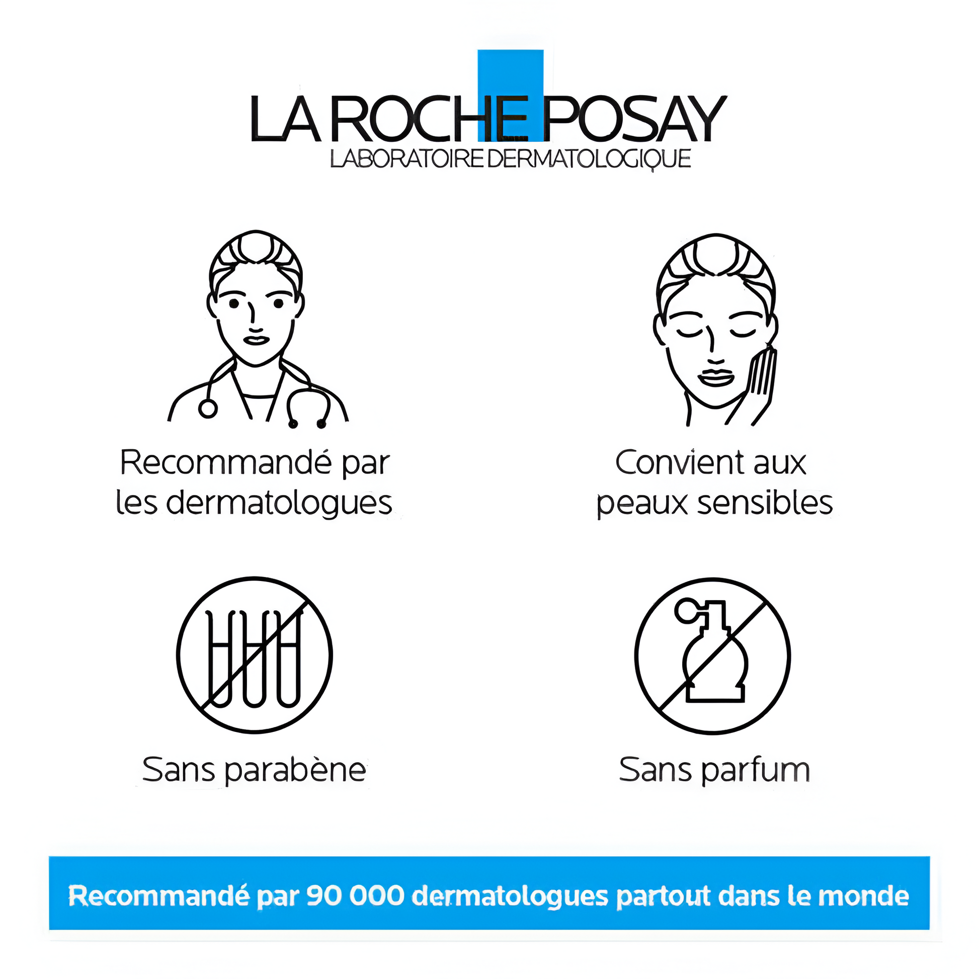 Toleriane Dermo-Nettoyant 200 ml La Roche‑Posay – nettoyant visage et yeux peaux sensibles – parapharmacie Tunisie – www.laparadulac.com

