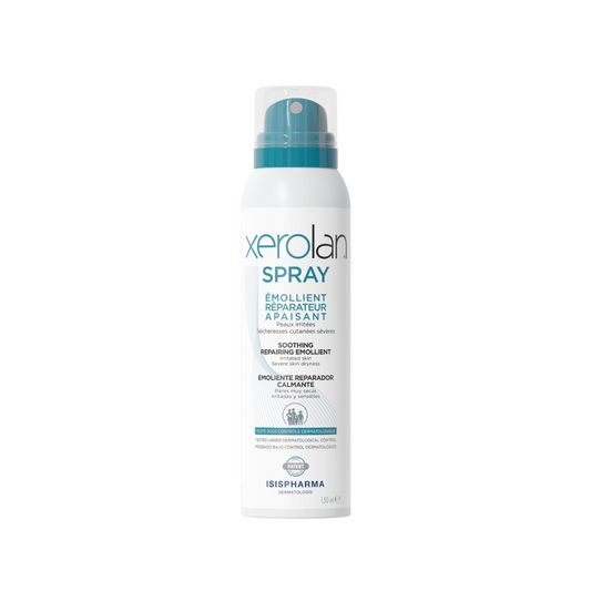 Isispharma Xerolan spray émollient réparateur apaisant 150 ml pour peaux sèches et sensibles, hydratation rapide sans film gras | parapharmacie Tunisie | laparadulac.com

